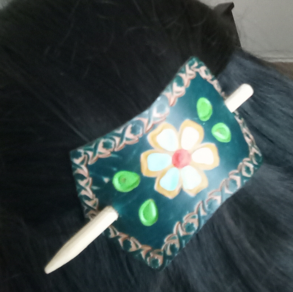 Handmade Genuine Leather Hair Clip